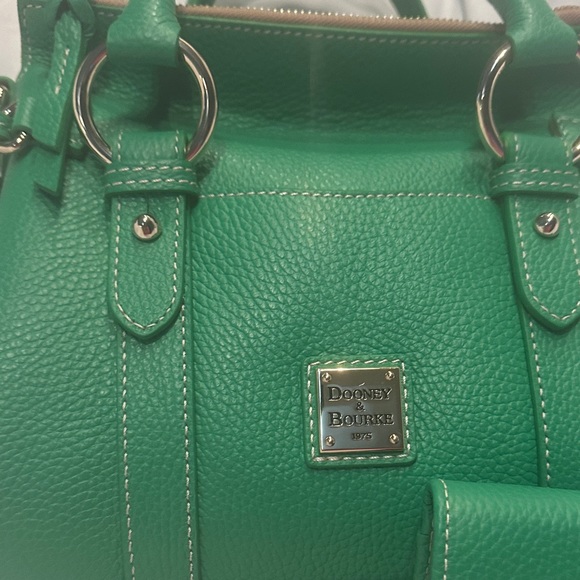 Dooney & Bourke Vibrant Green Satchel with Wallet - Picture 3 of 14